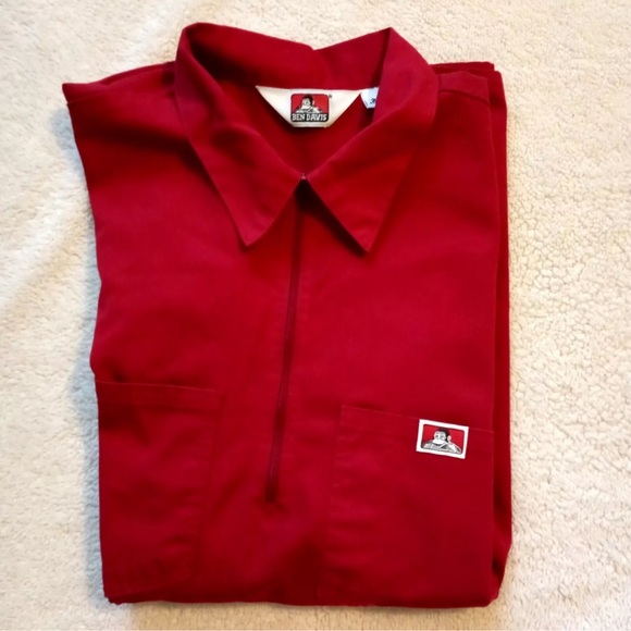 Vintage Ben Davis Work Shirt 3/4 Zipper Made in USA  Size 2XL - Picture 5 of 11